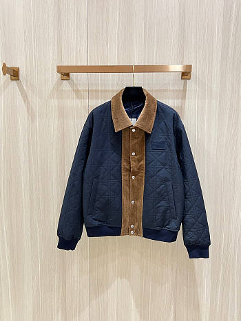 CHRISTIAN DIOR COUTURE BOMBER JACKET NAVY BLUE