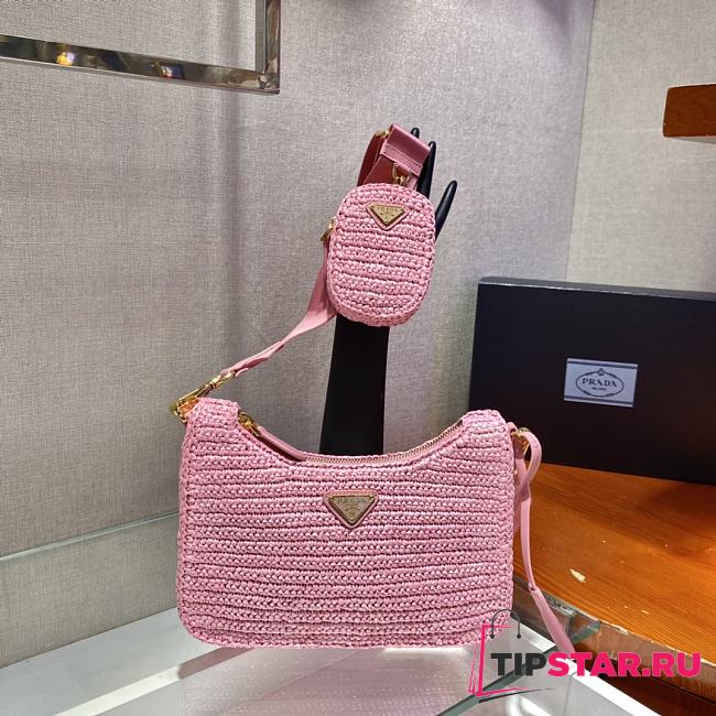 Prada Re-Edition 2005 crochet bag Pink - 1