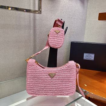 Prada Re-Edition 2005 crochet bag Pink