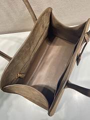 Prada Cocoa Brown Medium Suede Tote Bag - 5