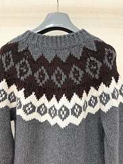 Prada Fair Isle Jacquard Cashmere Cardigan - 5