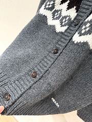 Prada Fair Isle Jacquard Cashmere Cardigan - 4