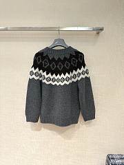 Prada Fair Isle Jacquard Cashmere Cardigan - 3