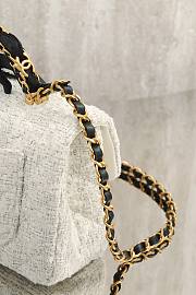 Chanel Tweed bow CF mini handle bag - 5