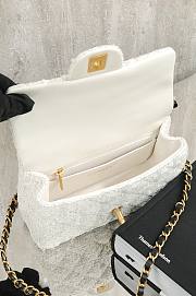 Chanel Tweed bow CF mini handle bag - 3