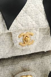Chanel Tweed bow CF mini handle bag - 2