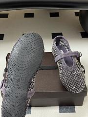 Alaïa Brown Mesh Ballet Flats In Purble - 6