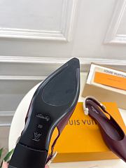 Louis Vuitton Legacy Slingback Ballerina Burgundy - 5