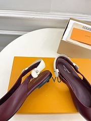 Louis Vuitton Legacy Slingback Ballerina Burgundy - 4