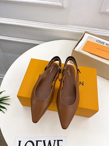 Louis Vuitton Legacy Slingback Ballerina Brown