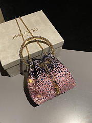 Jimmy Choo Bon Bon crystal-embellished Bucket Bag 04 - 3