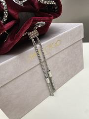 Jimmy Choo Bon Bon Bucket Bag Burgundy - 5