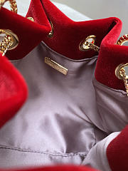 Jimmy Choo Bon Bon Bucket Bag Red - 5