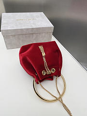 Jimmy Choo Bon Bon Bucket Bag Red - 2