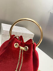 Jimmy Choo Bon Bon Bucket Bag Red - 3