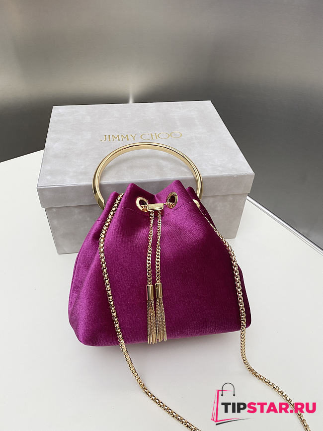 Jimmy Choo Bon Bon Bucket Bag Lotus Pink - 1