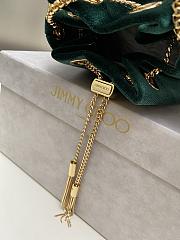 Jimmy Choo Bon Bon Bucket Bag Green - 5