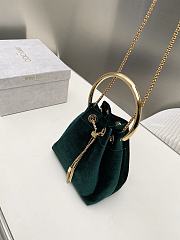 Jimmy Choo Bon Bon Bucket Bag Green - 4