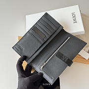 Loewe Bi-fold Long Wallet In Black - 3