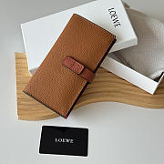 Loewe Bi-fold Long Wallet In Brown - 1