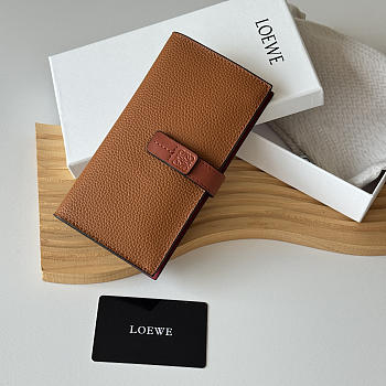 Loewe Bi-fold Long Wallet In Brown