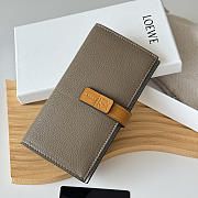 Loewe Bi-fold Long Wallet In Gray - 4