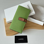 Loewe Bi-fold Long Wallet In Green - 1