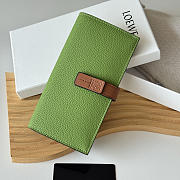 Loewe Bi-fold Long Wallet In Green - 5