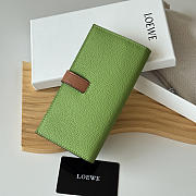Loewe Bi-fold Long Wallet In Green - 2