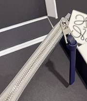 Loewe Suna Fujita zippered card holder silver - 3