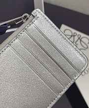 Loewe Suna Fujita zippered card holder silver - 2