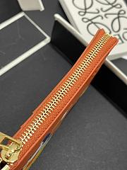 Loewe Suna Fujita zippered card holder orange - 2