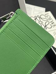 Loewe Suna Fujita zippered card holder green - 6