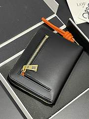 Loewe Zipped coin purse in shiny nappa calfskin black - 6