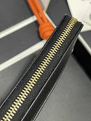 Loewe Zipped coin purse in shiny nappa calfskin black - 5