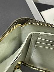 Loewe Zipped coin purse in shiny nappa calfskin dark green - 5