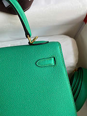 Hermes Kelly 28 in Cactus Epsom leather green - 5