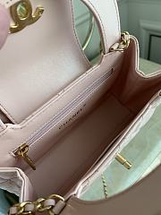 Chanel Small Kelly Bag in 24P Shiny Distressed Pink - 5