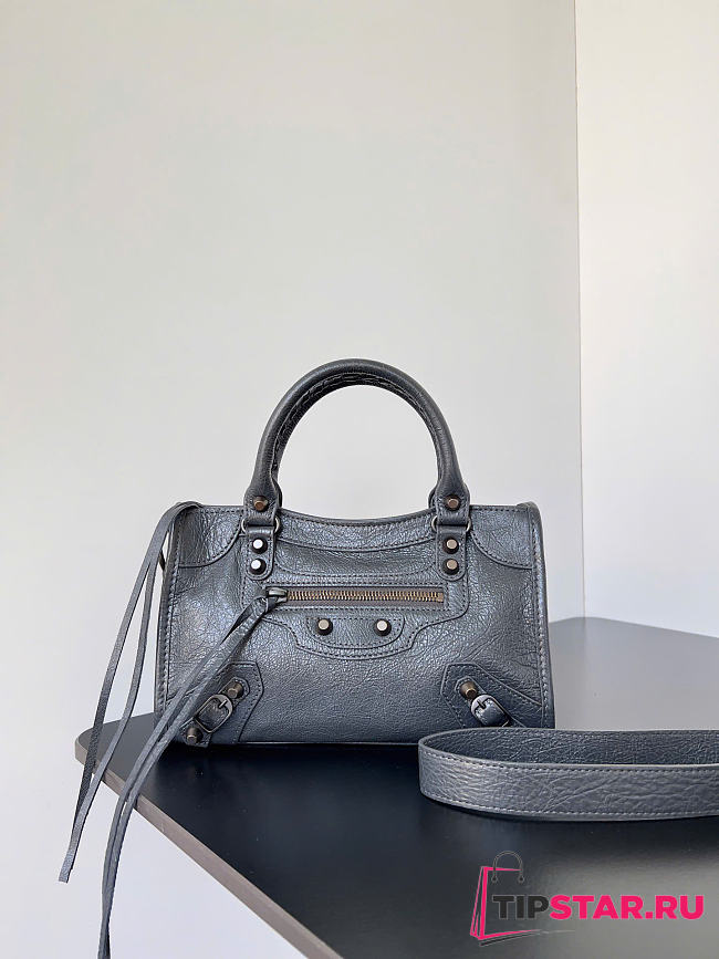 Balenciaga Le City Volcanic grey color size 23.8x16x6.3 cm - 1