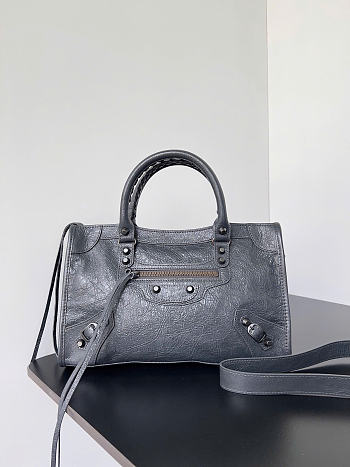 Balenciaga Le City Volcanic grey color size 29.9x19.1x9.9 cm