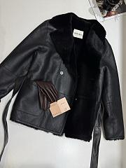 Miumiu Leather Jacket In Black - 6