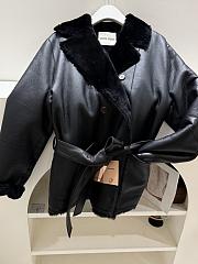 Miumiu Leather Jacket In Black - 3