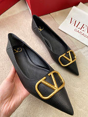 VALENTINO | VLogo Signature leather ballet flats black - 6