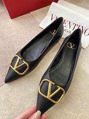 VALENTINO | VLogo Signature leather ballet flats black - 4