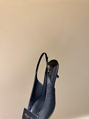 Celine New Kitten Heel Sandals Black - 6