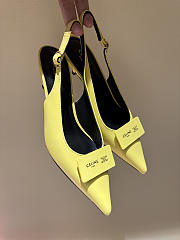 Celine New Kitten Heel Sandals Yellow - 1