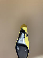 Celine New Kitten Heel Sandals Yellow - 5