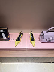 Celine New Kitten Heel Sandals Yellow - 2