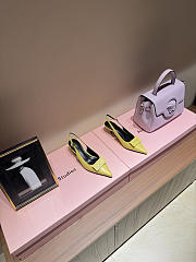 Celine New Kitten Heel Sandals Yellow - 3
