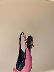 Celine New Kitten Heel Sandals Burgundy - 3